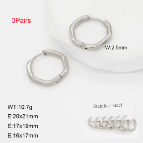 2E2006653ahjb-649  Stainless Steel Earrings