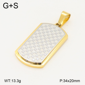 2P2005409abol-436  Stainless Steel Pendant