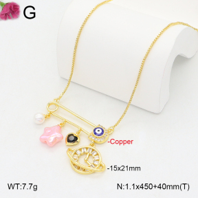 F2N300414vbnl-J81  Fashion Copper Necklace