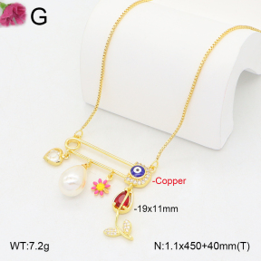 F2N300418vbnl-J81  Fashion Copper Necklace
