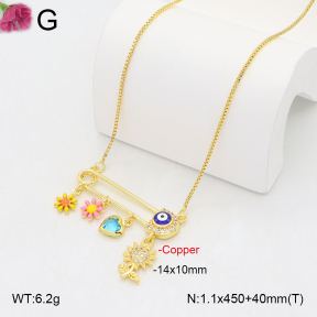 F2N300422vbnl-J81  Fashion Copper Necklace