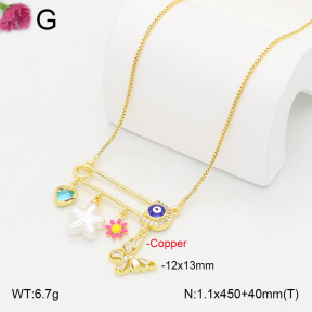 F2N300423vbnl-J81  Fashion Copper Necklace