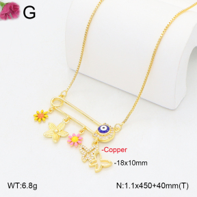 F2N300425vbnl-J81  Fashion Copper Necklace