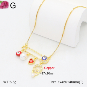 F2N300427vbnl-J81  Fashion Copper Necklace