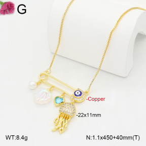 F2N300434vbnl-J81  Fashion Copper Necklace
