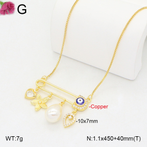 F2N300435vbnl-J81  Fashion Copper Necklace