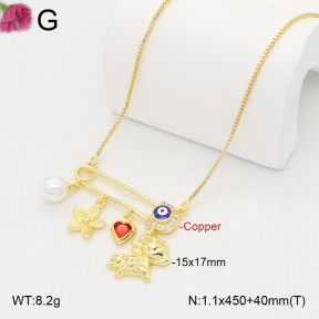 F2N300436vbnl-J81  Fashion Copper Necklace