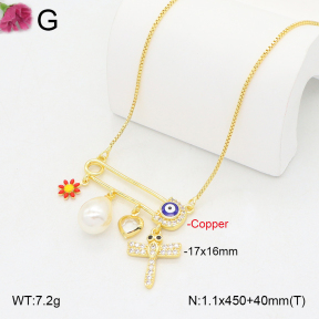 F2N300440vbnl-J81  Fashion Copper Necklace