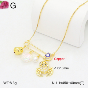 F2N300442vbnl-J81  Fashion Copper Necklace