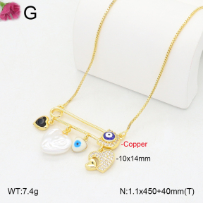 F2N300444vbnl-J81  Fashion Copper Necklace