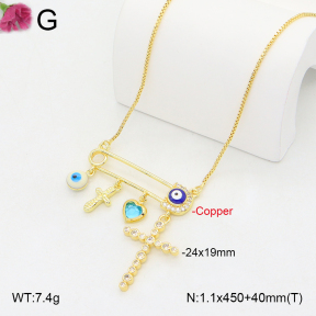 F2N300445vbnl-J81  Fashion Copper Necklace