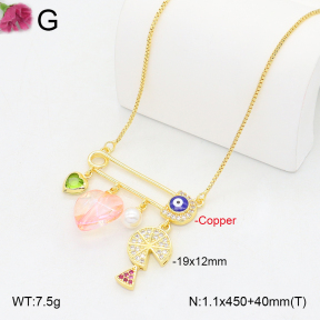 F2N300447vbnl-J81  Fashion Copper Necklace