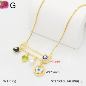 F2N300448vbnl-J81  Fashion Copper Necklace