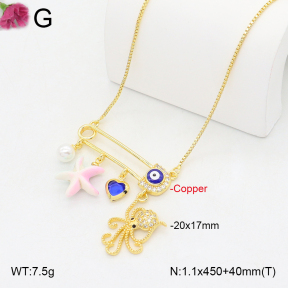 F2N300449vbnl-J81  Fashion Copper Necklace