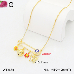 F2N300455vbnl-J81  Fashion Copper Necklace