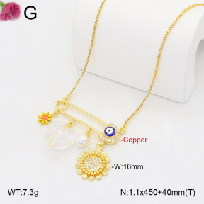 F2N300462vbnl-J81  Fashion Copper Necklace