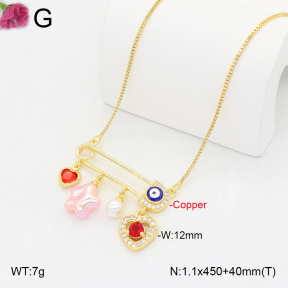 F2N300463vbnl-J81  Fashion Copper Necklace