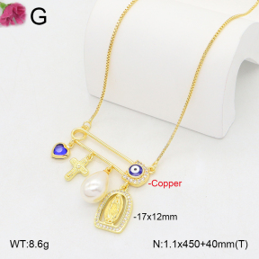 F2N300465vbnl-J81  Fashion Copper Necklace