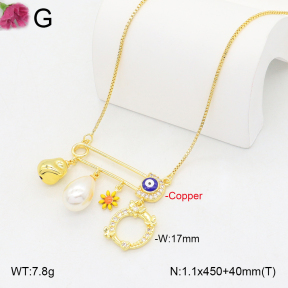 F2N300474vbnl-J81  Fashion Copper Necklace