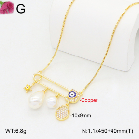 F2N300475vbnl-J81  Fashion Copper Necklace