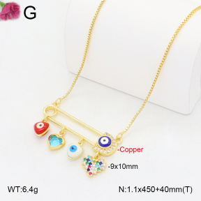 F2N300479vbnl-J81  Fashion Copper Necklace