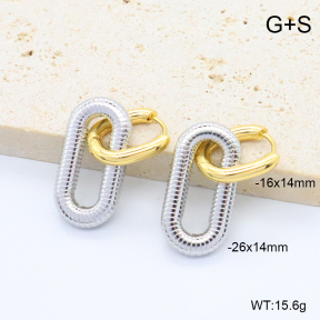 6E2007440abli-G038  316 Pin  Stainless Steel Earrings