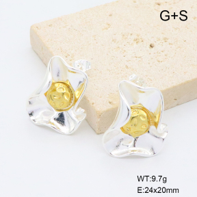 6E2007442vbmb-G038  316 Pin  Stainless Steel Earrings
