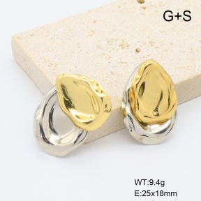 6E2007443bblj-G038  316 Pin  Stainless Steel Earrings