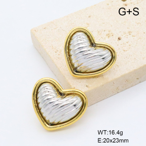6E2007445ablh-G038  316 Pin  Stainless Steel Earrings