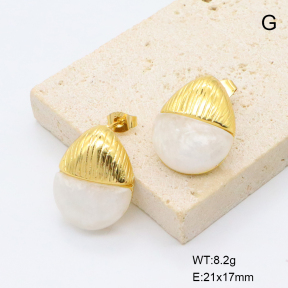 6E3002816bvlm-G038  316 Pin  Stainless Steel Earrings