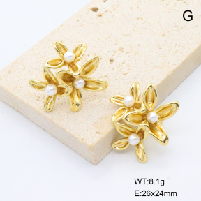 6E3002818bvlm-G038  316 Pin  Stainless Steel Earrings