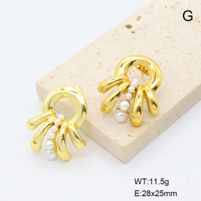 6E3002819bbnh-G038  316 Pin  Stainless Steel Earrings