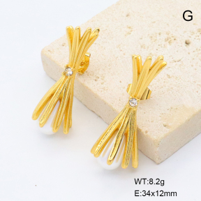 6E3002821bbnh-G038  316 Pin  Stainless Steel Earrings