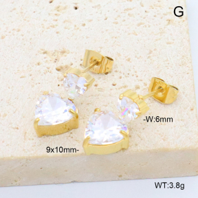 6E4004659bbln-G038  316 Pin Class  Stainless Steel Earrings