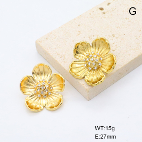 6E4004688bbnh-G038  316 Pin  Stainless Steel Earrings