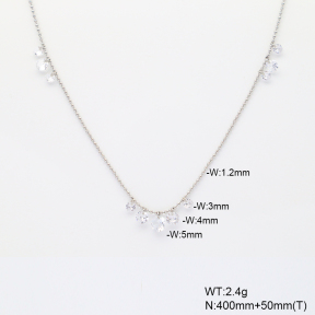 6N4004601vbpb-908  Zircon  Stainless Steel Necklace