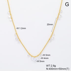 6N4004618vhha-908  Zircon  Stainless Steel Necklace