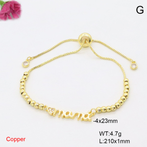 F6B406951ablb-L017  Fashion Copper Bracelet