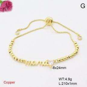 F6B406953ablb-L017  Fashion Copper Bracelet