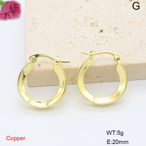 F6E200822baka-L017  Fashion Copper Earrings