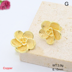 F6E200856baka-L017  Fashion Copper Earrings