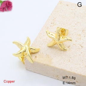 F6E200858baka-L017  Fashion Copper Earrings