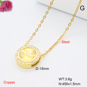 F6N201118avja-L017  Fashion Copper Necklace