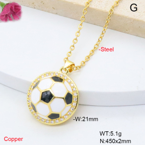 F6N301805baka-L002  Fashion Copper Necklace