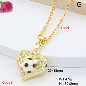 F6N301806baka-L002  Fashion Copper Necklace