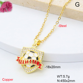 F6N301807baka-L002  Fashion Copper Necklace