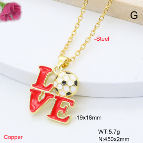 F6N301812avja-L002  Fashion Copper Necklace