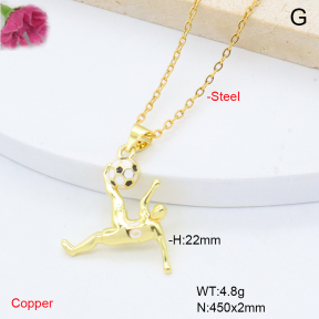 F6N301816vail-L002  Fashion Copper Necklace