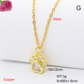 F6N409256vail-L017  Fashion Copper Necklace