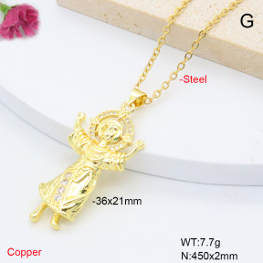 F6N409274avja-L002  Fashion Copper Necklace